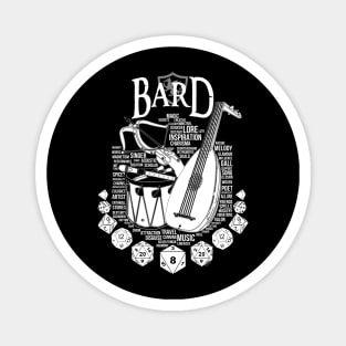 RPG Class Series: Bard - White Version Magnet